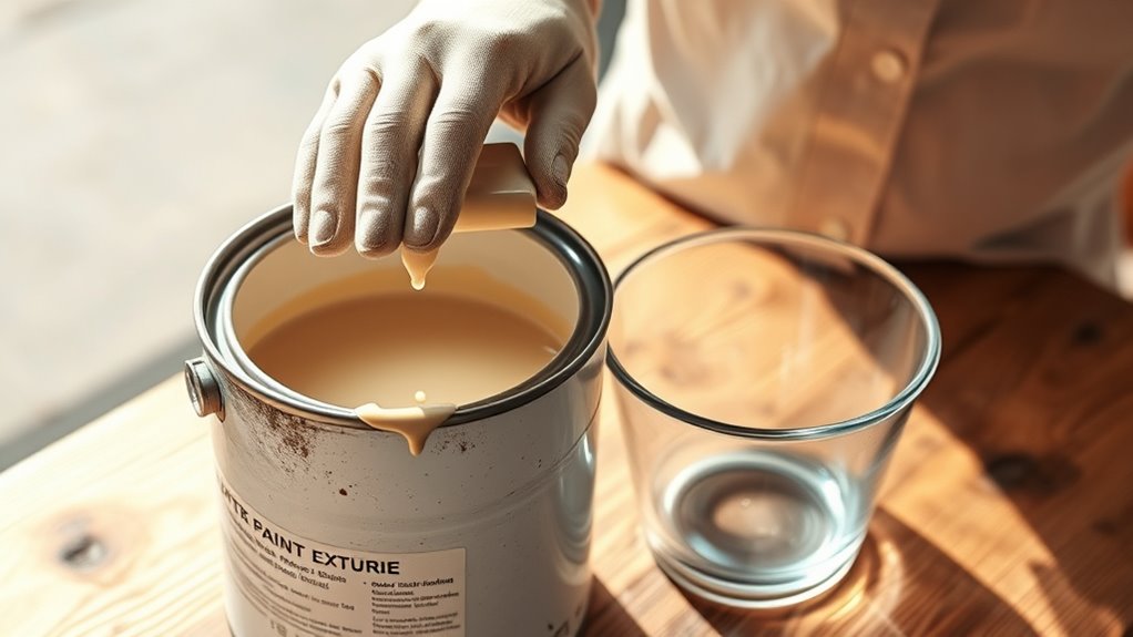 carefully open and pour