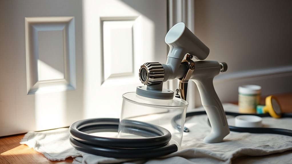 choose adjust and test spray