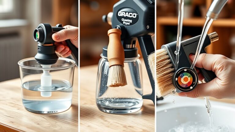 clean graco sprayer effectively