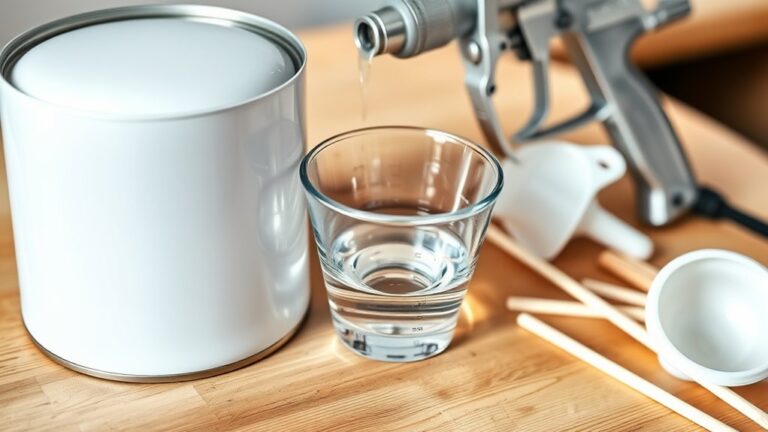 diluting water based paint properly