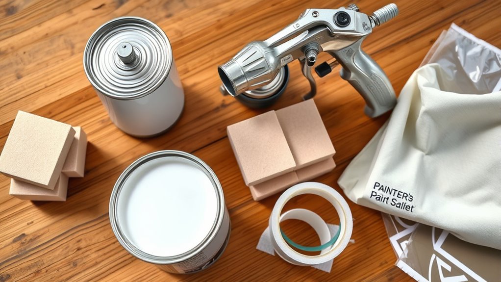 gather materials prep surfaces
