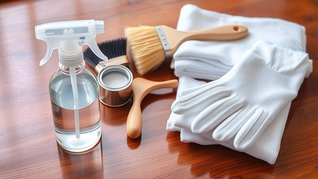 gather proper cleaning supplies