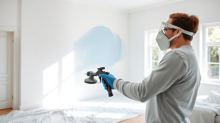 indoor paint sprayer application