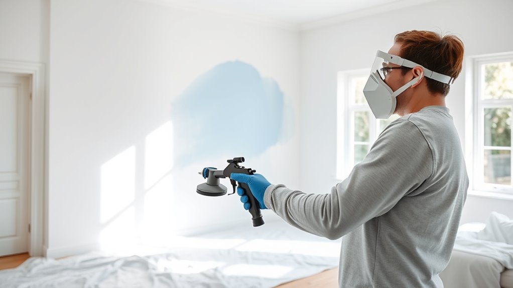 indoor paint sprayer application