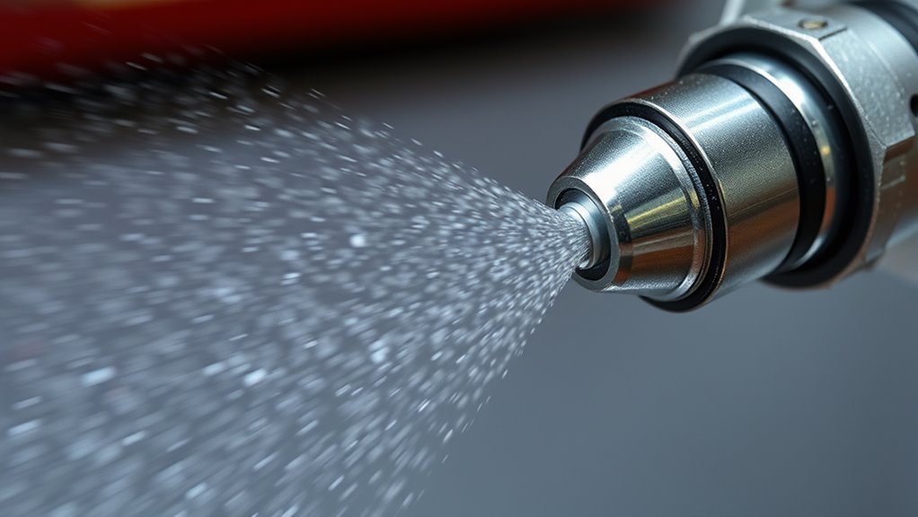 paint is atomized effectively
