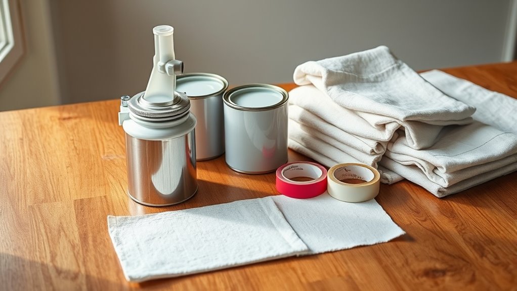 prepare painting essentials first