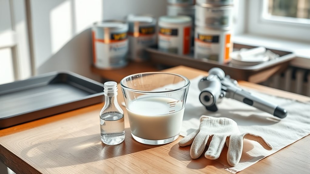 prepare workspace and supplies
