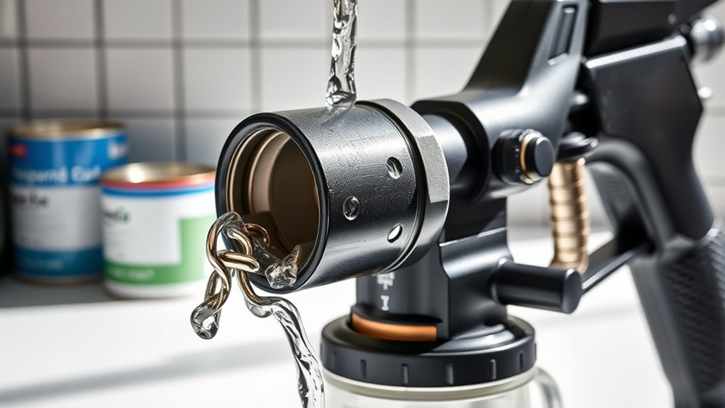 prime sprayer with water