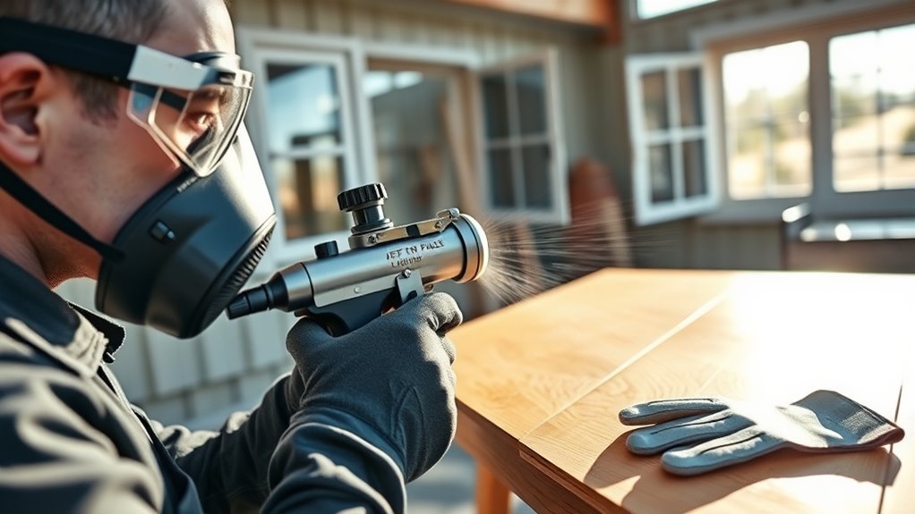 safe polyurethane spray application
