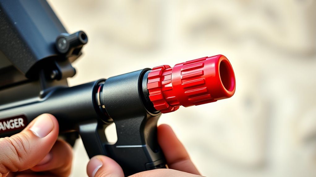 secure adjust clean nozzle