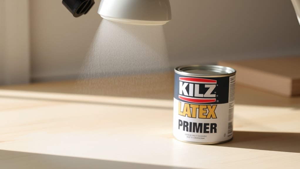 smooth stain blocking primer application
