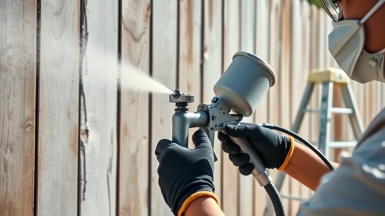 spray fence in three steps