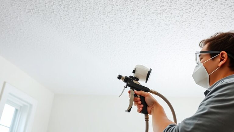 spray popcorn ceiling easily