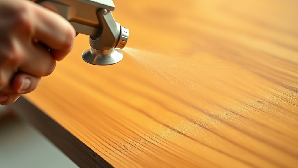 spray thin even coats