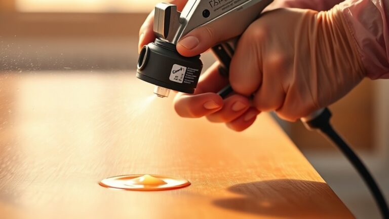 spraying oil based paint