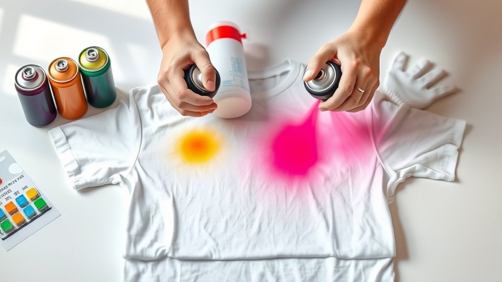apply light even spray coats
