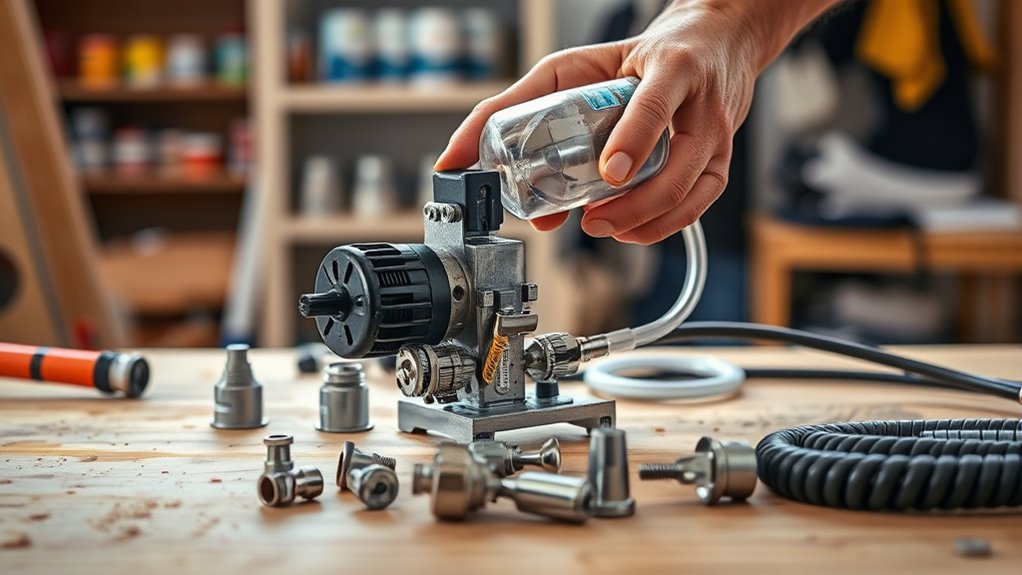 assemble seal fill spray