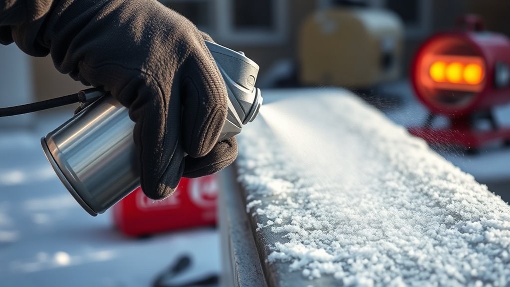 cold weather spray painting precautions