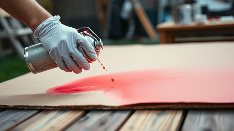guide to spray painting cardboard