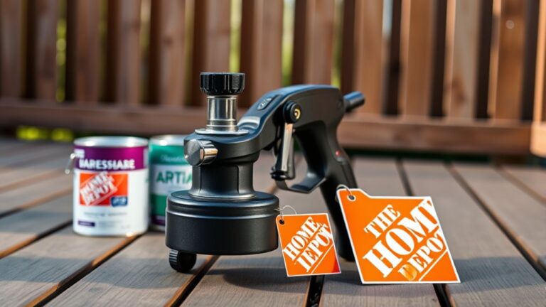 home depot rental paint sprayers key