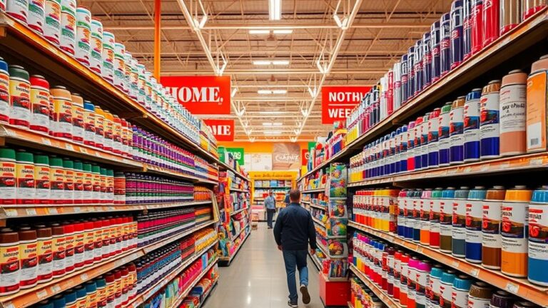 home depot spray paint options