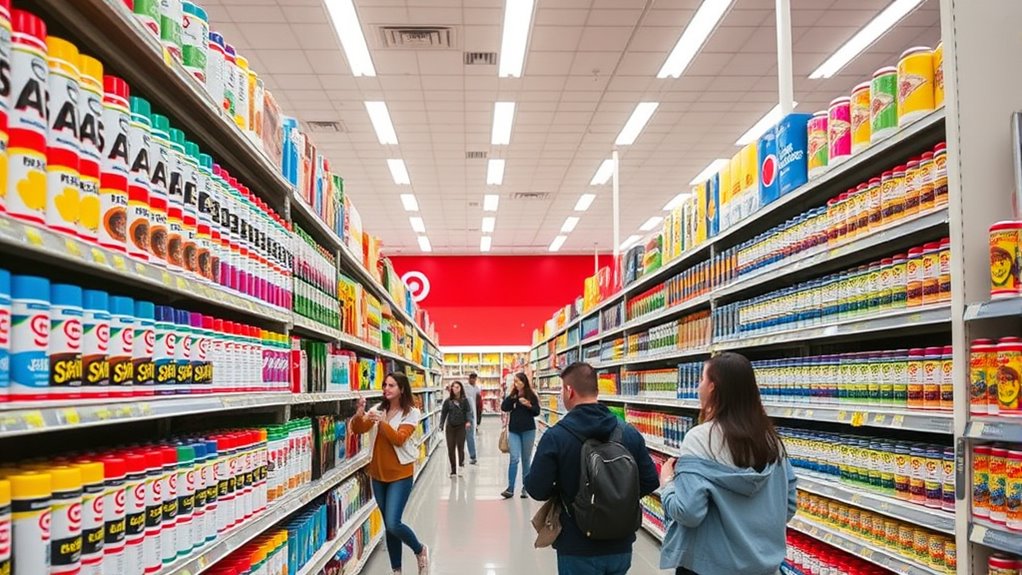 major retailers spray paint availability