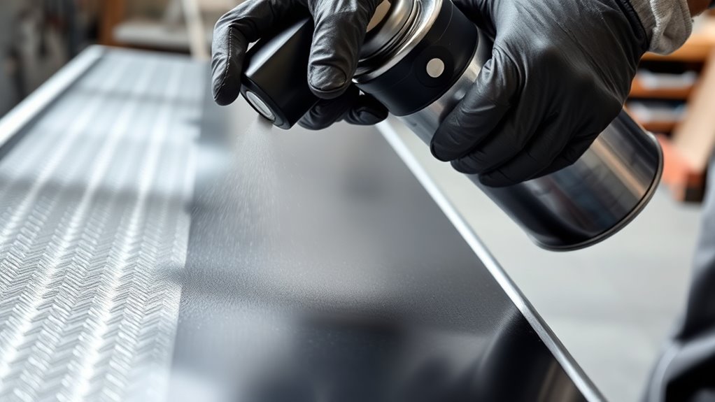 preparing and applying spray paint