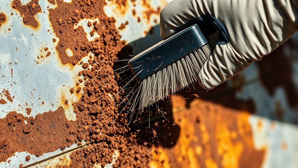 remove loose rust completely