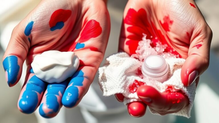 remove spray paint from hands