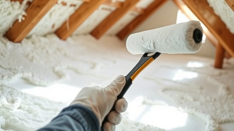 spray foam insulation painting process