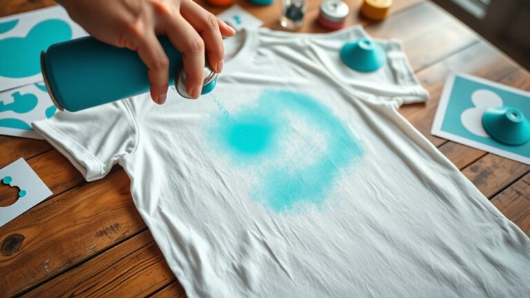 spray paint fabric step by step
