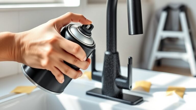 spray paint faucet step by step