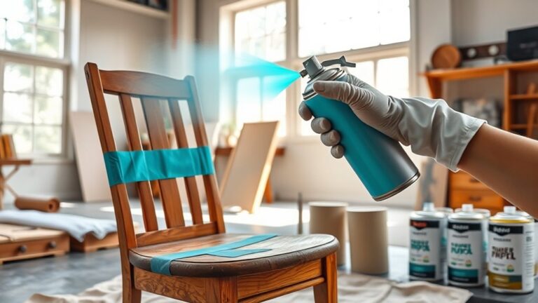 spray paint furniture step by step