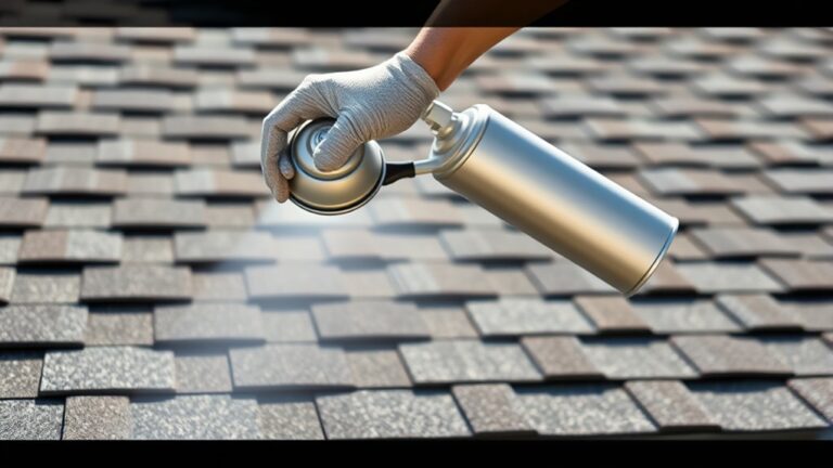 spray paint shingles step by step