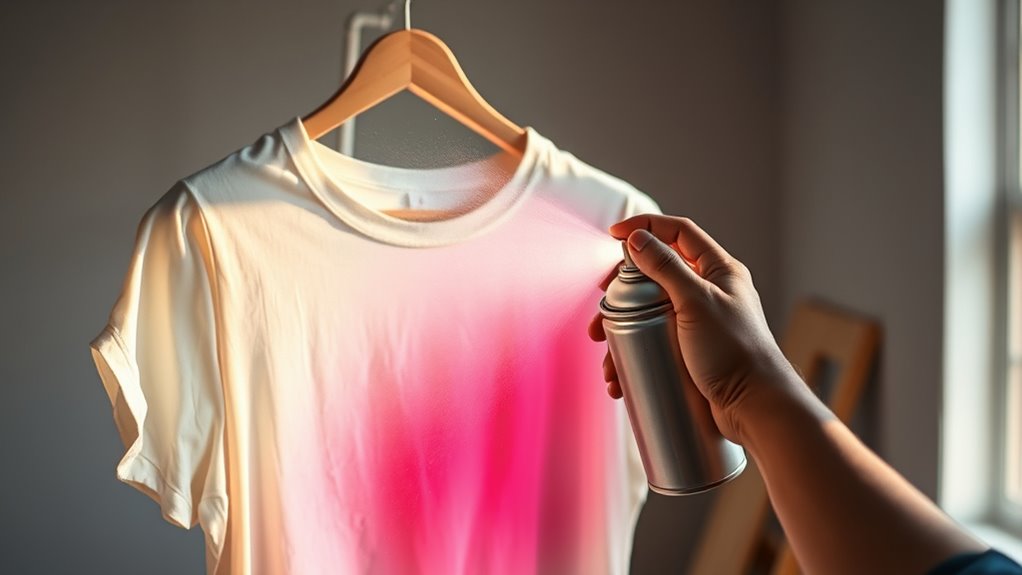 spray paint shirt step by step