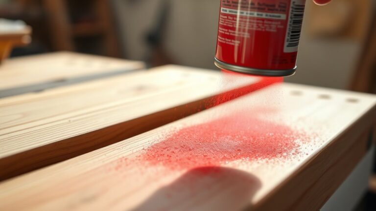 spray paint wood surfaces