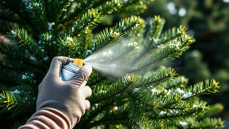 spray paint your christmas tree