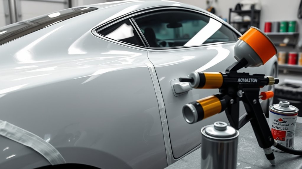 vehicle spray painting preparation