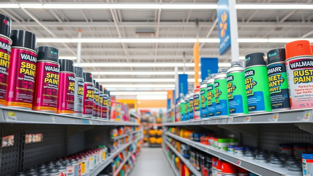 walmart offers various spray paints