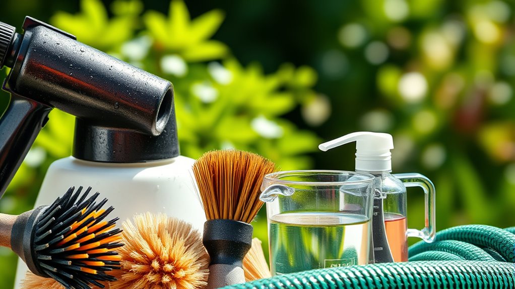clean roundup residue from sprayers